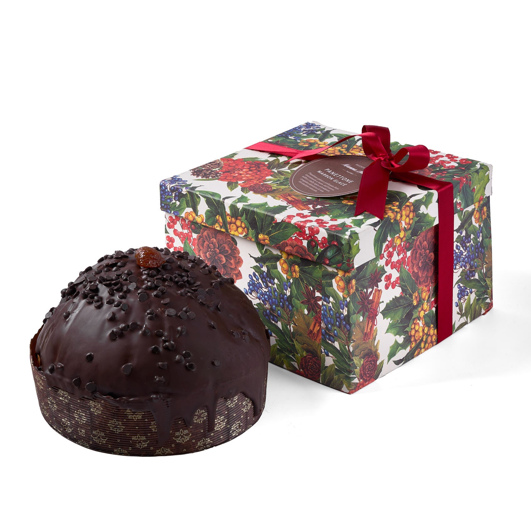 Panettone marron glace' in scatola regalo
