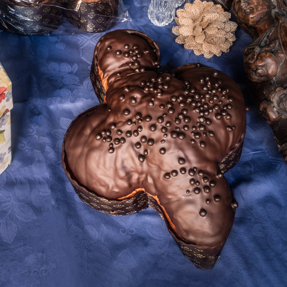 Colomba al cioccolato - cappelliera esagonale