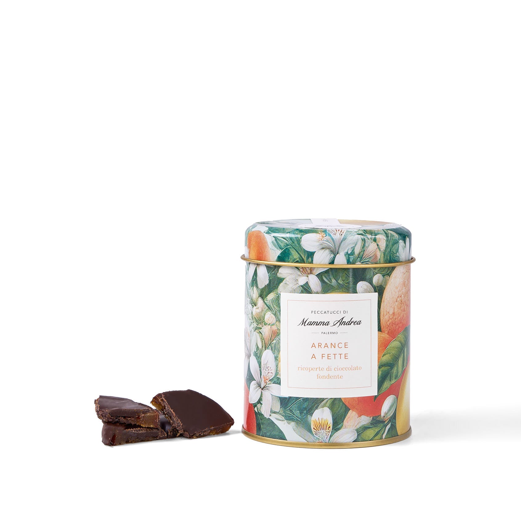 Fette di arancia ricoperte di cioccolato