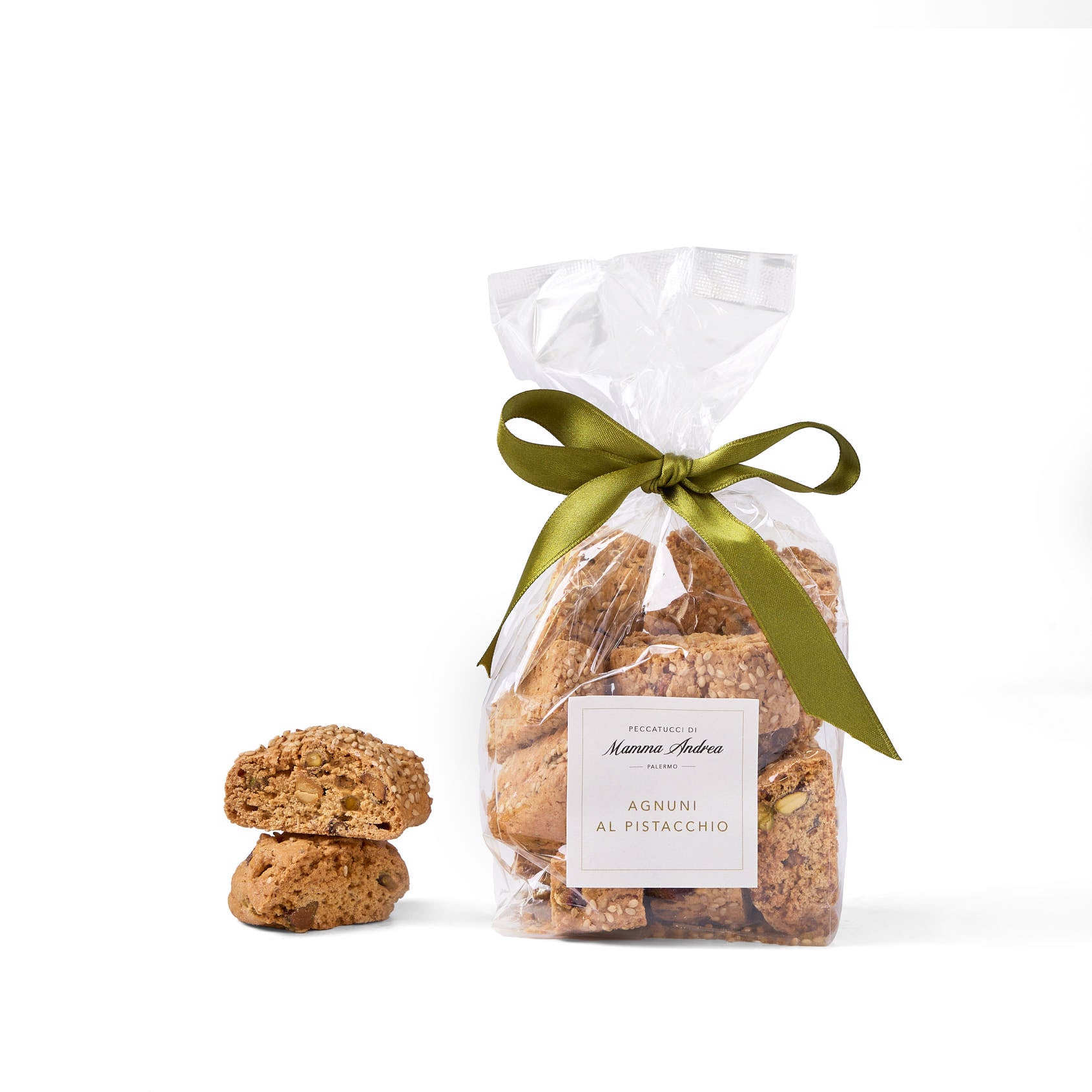 Biscotti agnuni ai pistacchi