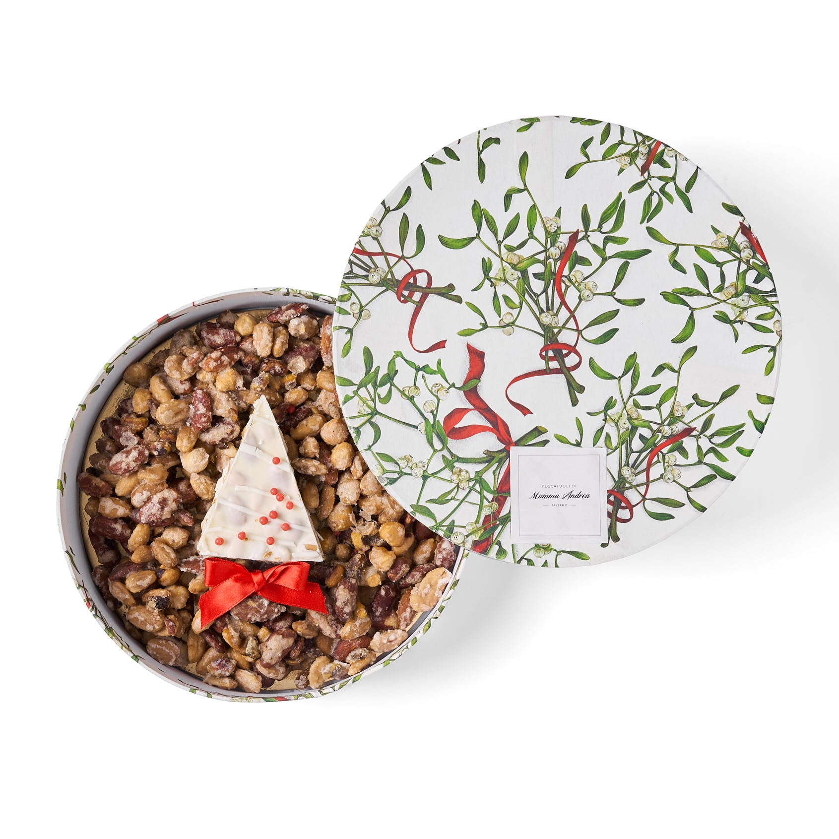 Croccante con albero torronato bianco e mandorle