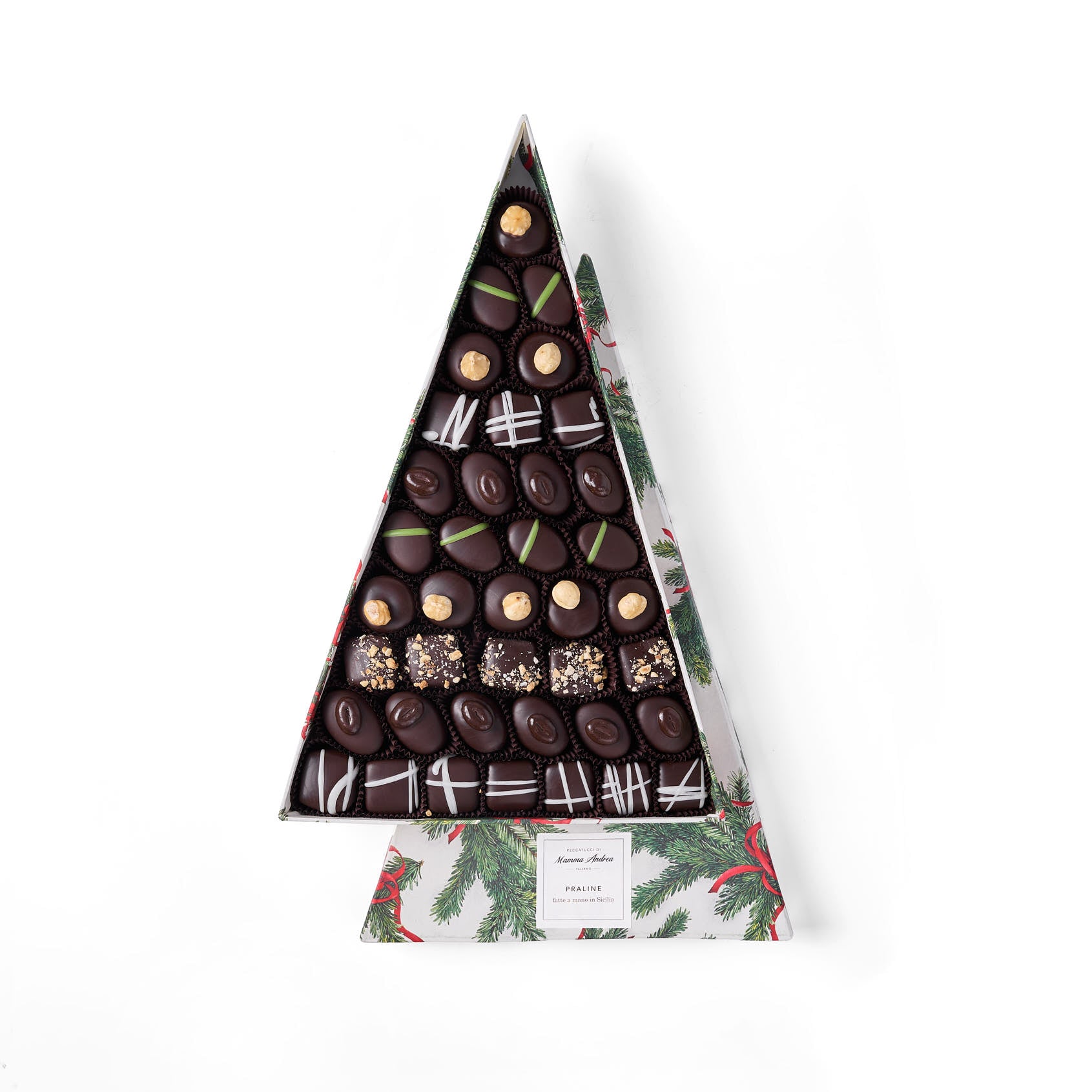Praline - scatola albero
