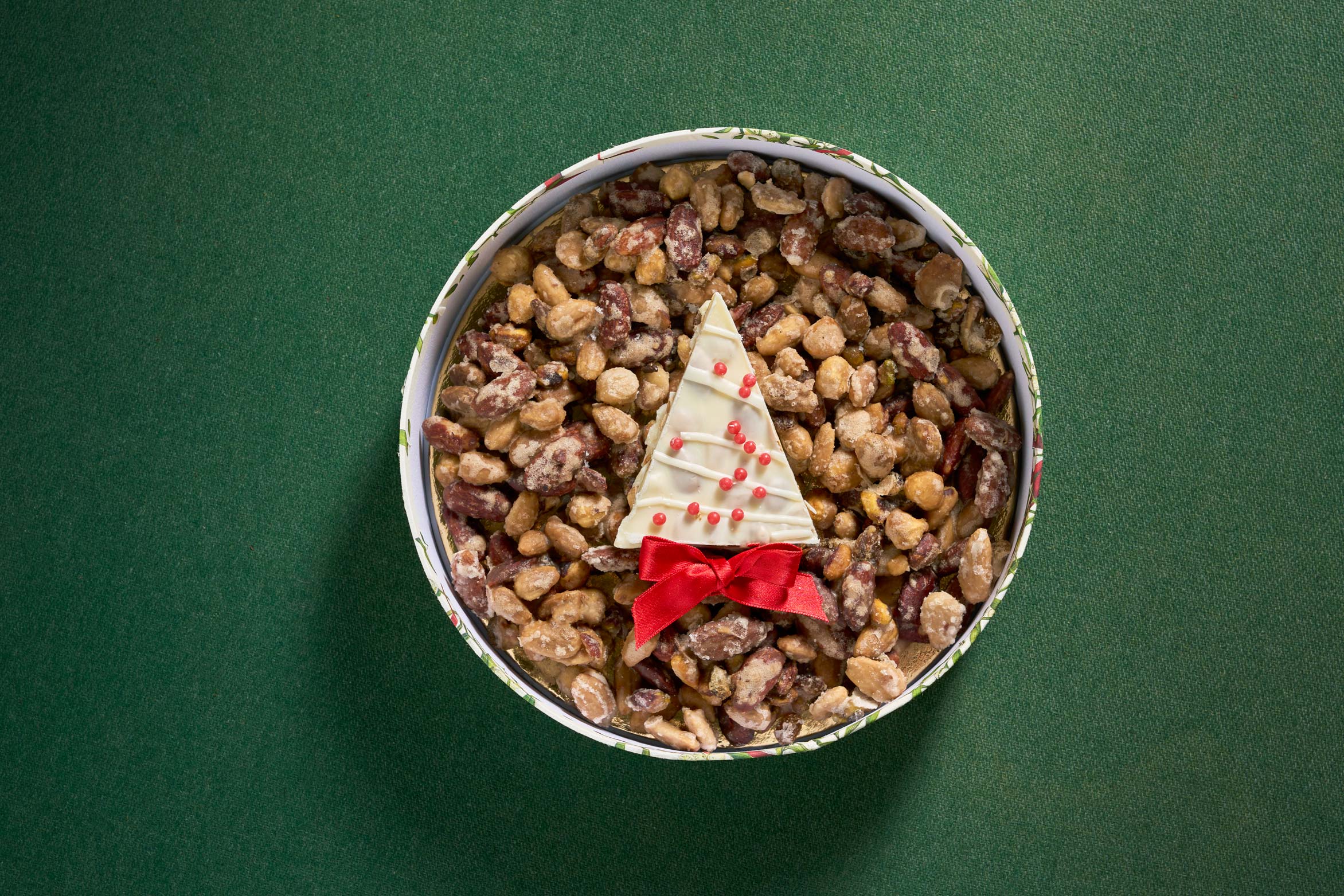 Croccante con albero torronato bianco e mandorle